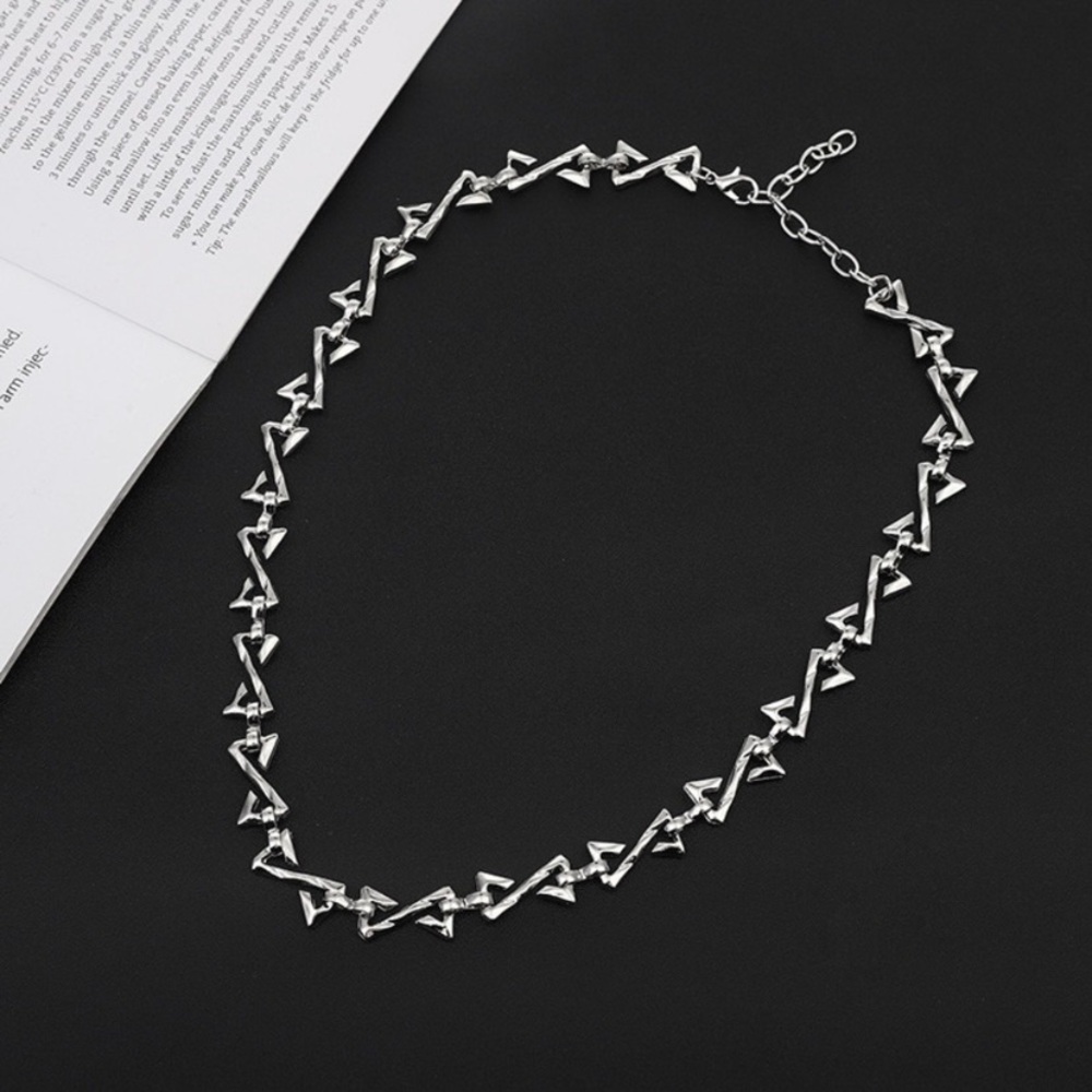 Titanium Steel Link Chain Necklace for Men Women,Punk Hip Hop Necklace - Picture 3 of 4